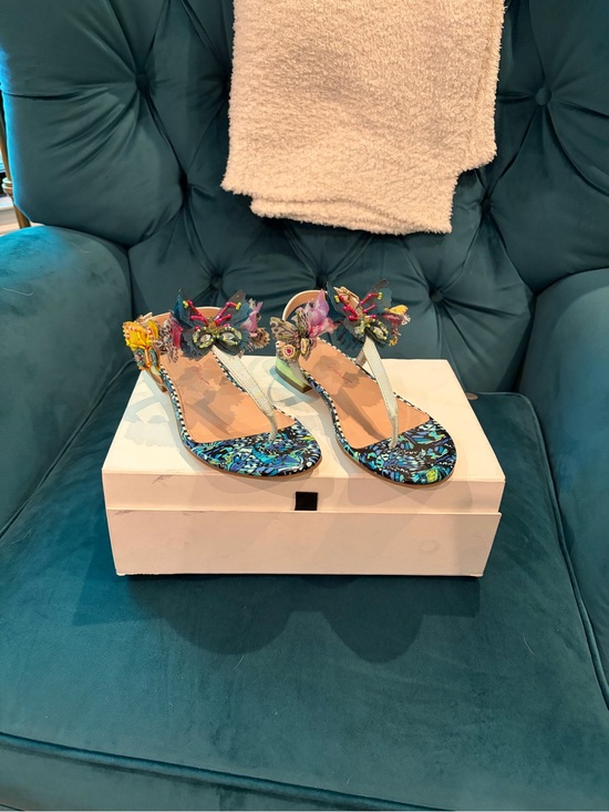 Betsey Johnson Shoes - Betsey Johnson Multicolor Floral Embellished Sandals